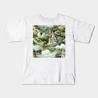 Castles Pattern 5 Kids T-Shirt